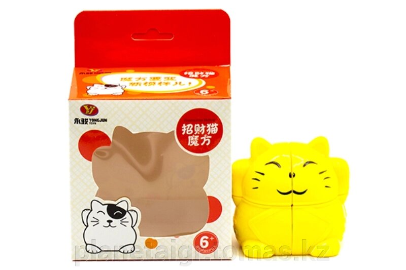 Кубик Рубика 2х2 Fortune Cat yellow | Yongjun - особенности