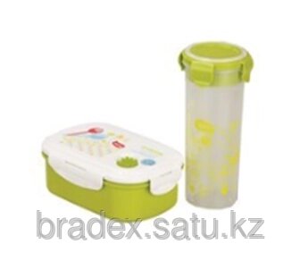Набор детский (ланч-бокс+бутылка) "BENTO KIDS" lunch box+ bottle kids set от компании BRADEX™ - ТОО "Поколение технологий" - фото 1