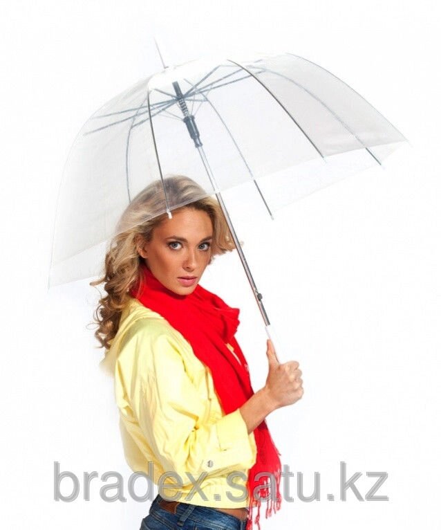 Зонт-трость «ПРОЗРАЧНЫЙ КУПОЛ» Transparent umbrella от компании BRADEX™ - ТОО "Поколение технологий" - фото 1
