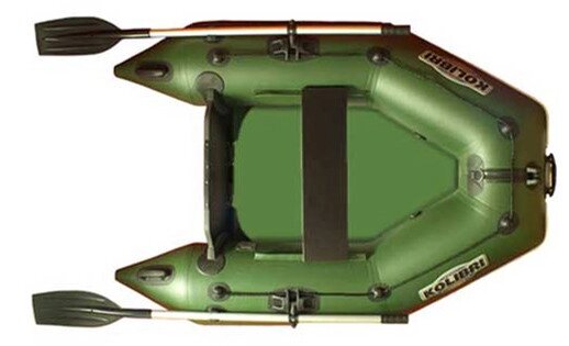 Лодка надувная Kolibri KM-200 (слань-книжка) Z84804 оливковый - обзор