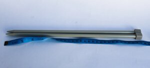 Спицы для вязания, 35 см., серые,9