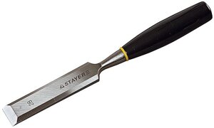 Стамеска STAYER "STANDARD"ЕВРО" плоская с пластмассовой ручкой, 25мм