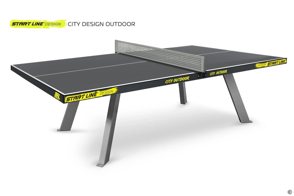 Стол теннисный антивандальный City DESIGN Всепогодный от компании KazGym - фото 1