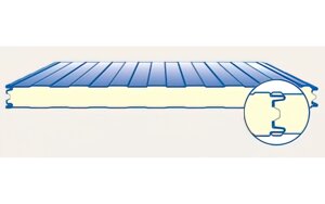 Стеновая сэндвич-панель 150 мм с пенополиизоцинуратом (PIR)