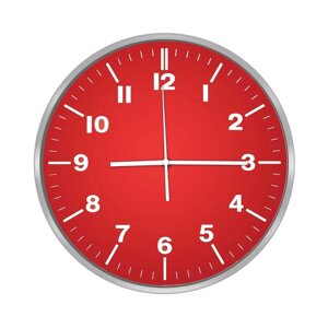 Часы настенные Centek СТ-7100, красные