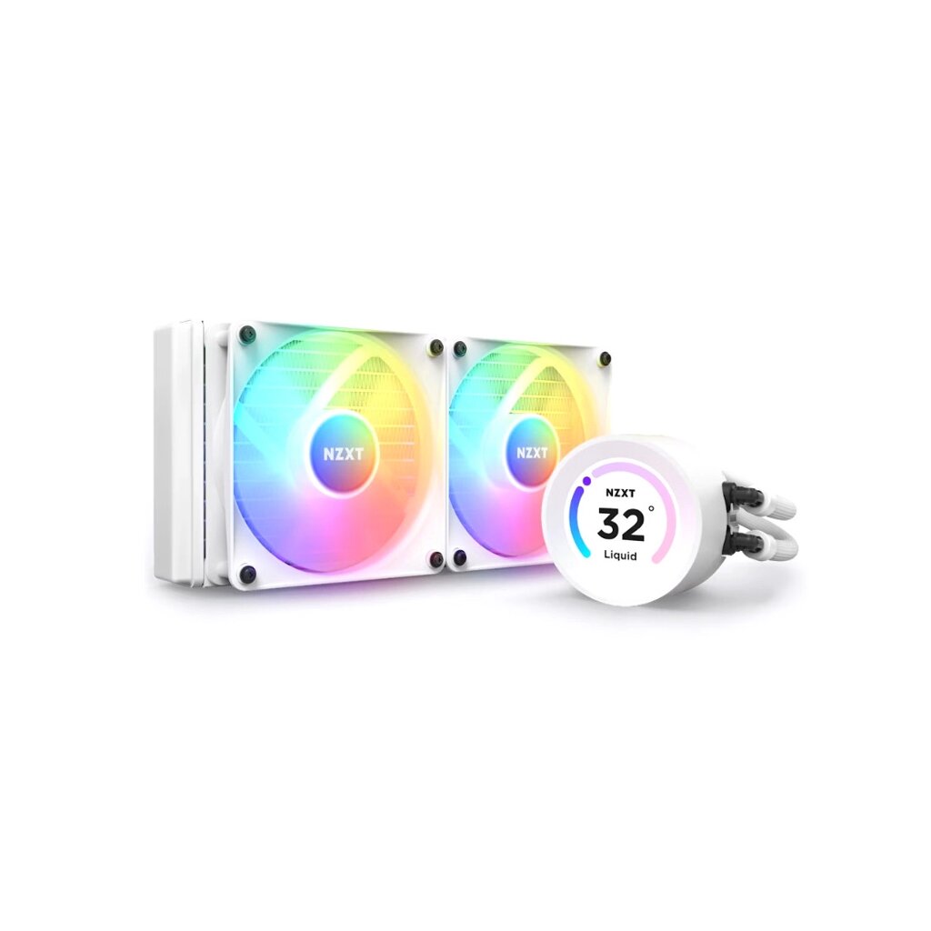 Кулер с водяным охлаждением NZXT Kraken Elite 240 RGB RL-KR24E-W1 White - распродажа