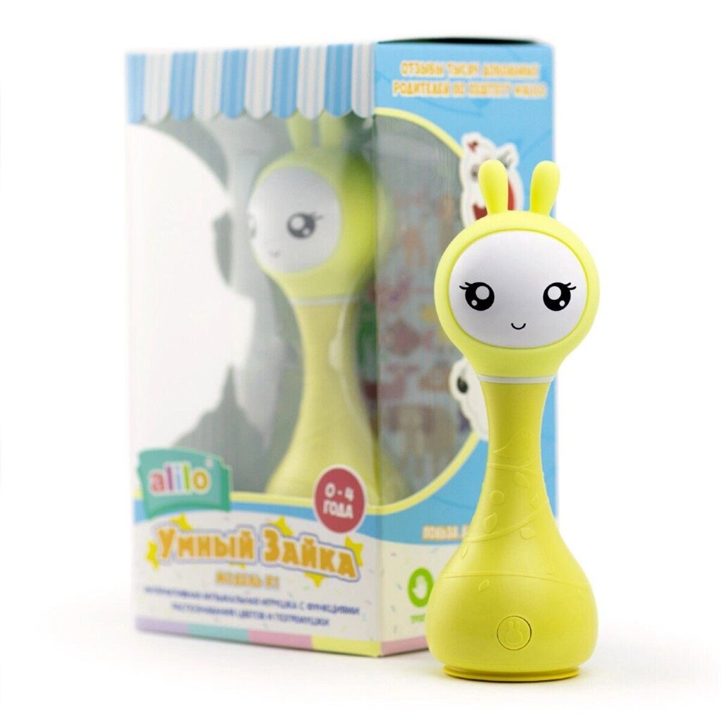 Музыкальная игрушка: Alilo Умный зайка R1 желтый - опт