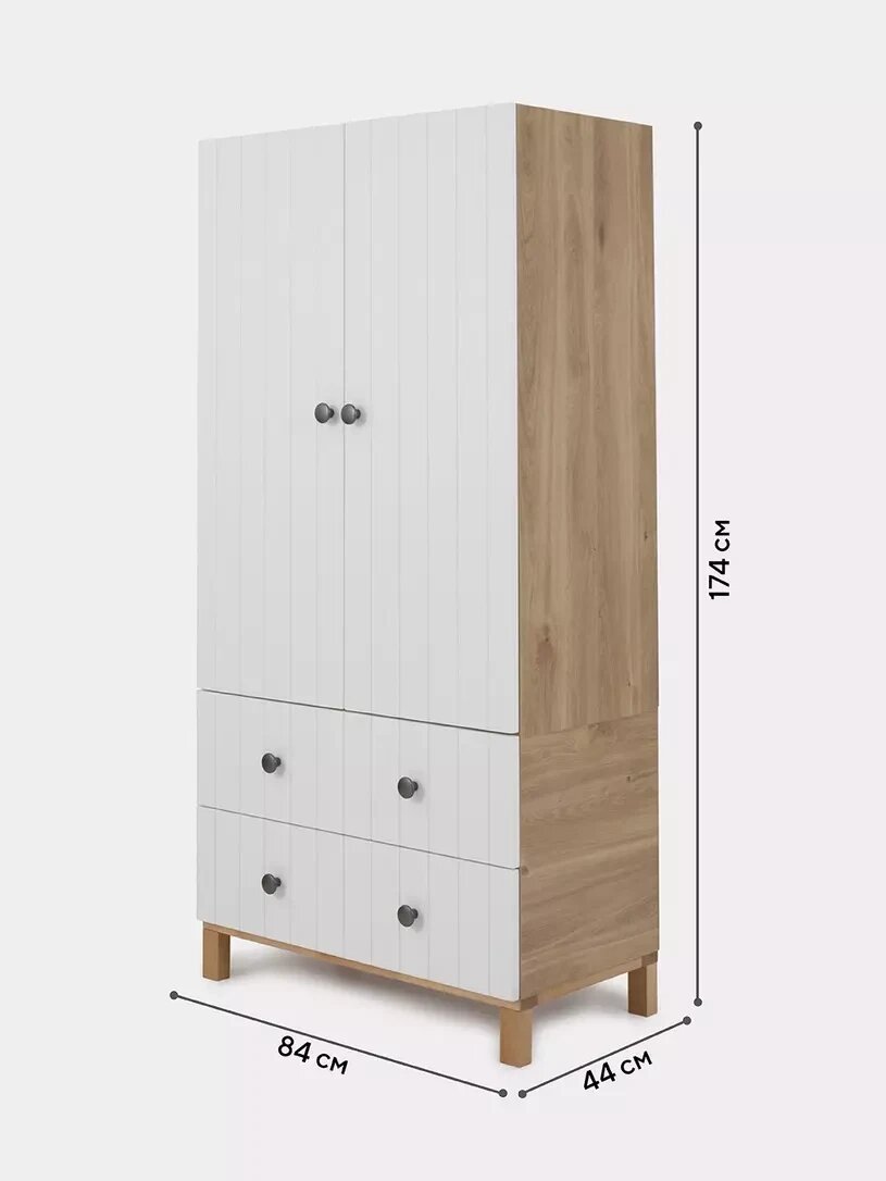 Шкаф детский Bamboo Rant, Cloud White от компании МИР ДОМА - фото 1
