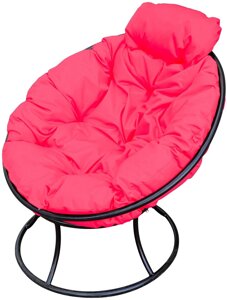 Кресло папасан 78х73х48 см розовая подушка