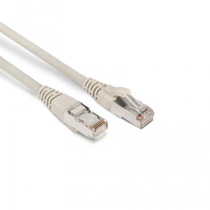 Патч-корд PC-LPM-STP-RJ45-RJ45-C6-3M-LSZH-GY F/UTP экран. кат. 6 LSZH 3м сер. Hyperline 42376 от компании РУСЭЛЕКТРИКА - фото 1