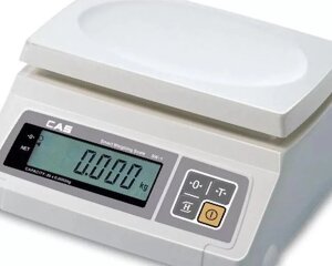 Весы электронные порционные CAS SWN-6 (с аккумулятором) (245x280x110 мм, платф 226x187 мм, до 6 кг)