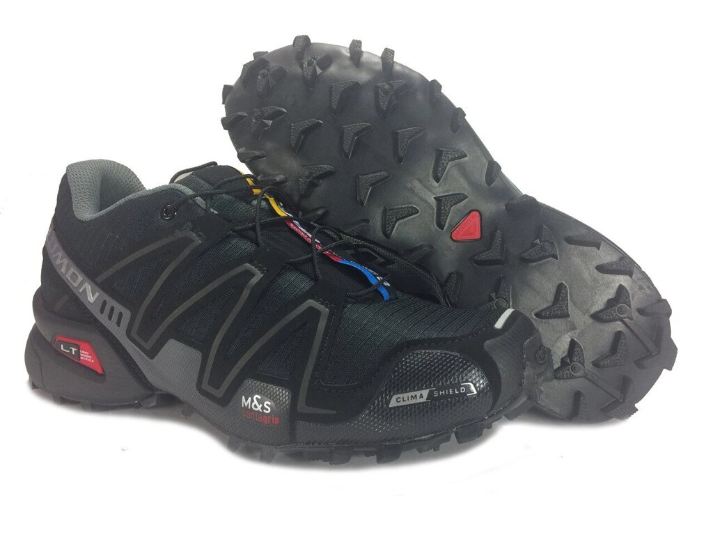 Кроссовки трейловые Salomon Speedcross 3 black/grey - выбрать