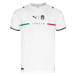 Сборная Италия футболка игровая ЕВРО 2020 гостевая белая, синяя
