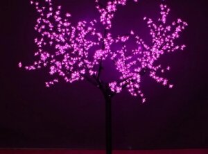 Светодиодное дерево "Сакура" фиолетовый свет 180 см