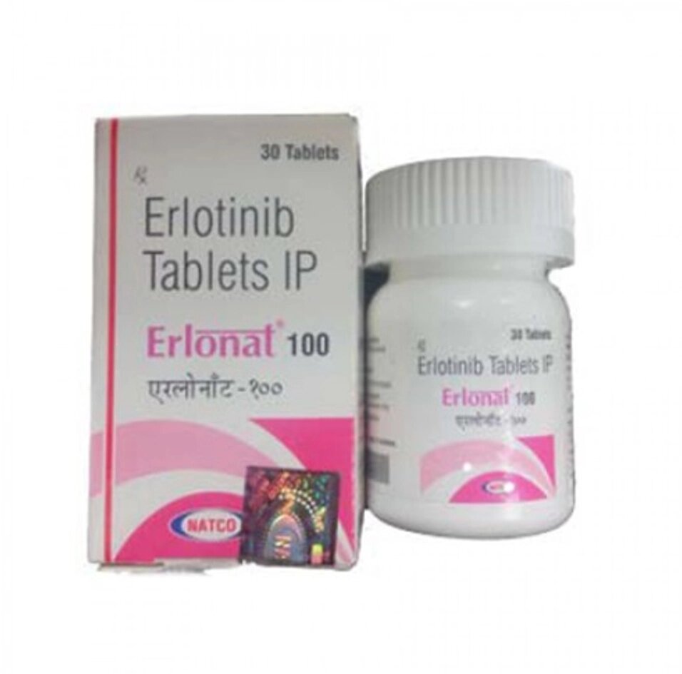 Эрлонат Erlonat (эрлотиниб) таблетки 100 мг №30 от компании Indian Medicine - фото 1