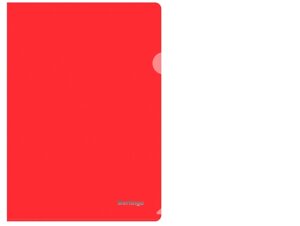 Папка-уголок а5 пластиковая "Berlingo", А5, 180мкм, красная