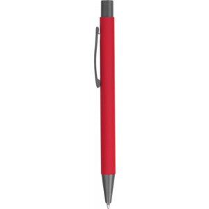 Ручка металлическая SOFT TOUCH, цвет красный