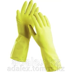 Перчатки резиновые для уборки помещений многоразовые