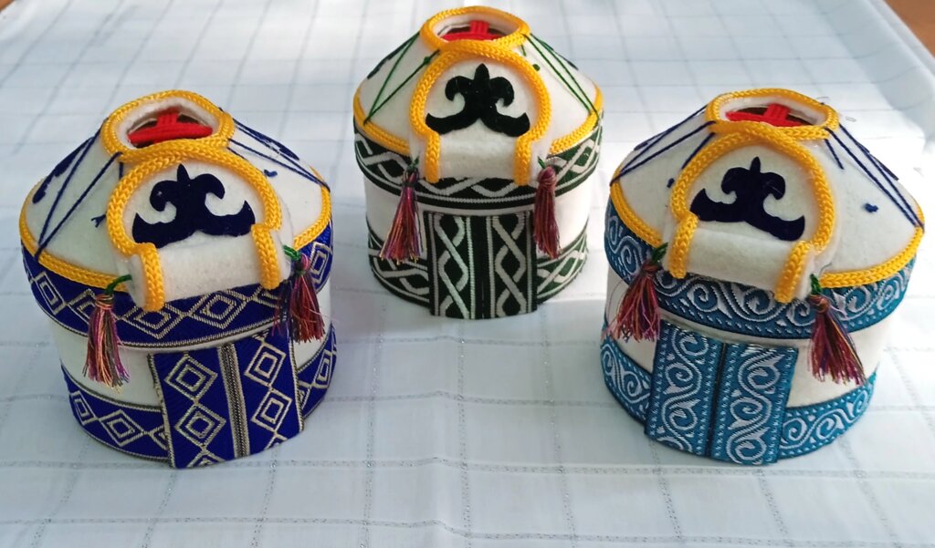 Юрта - шкатулка 10х10 см со съемной крышкой - скидка