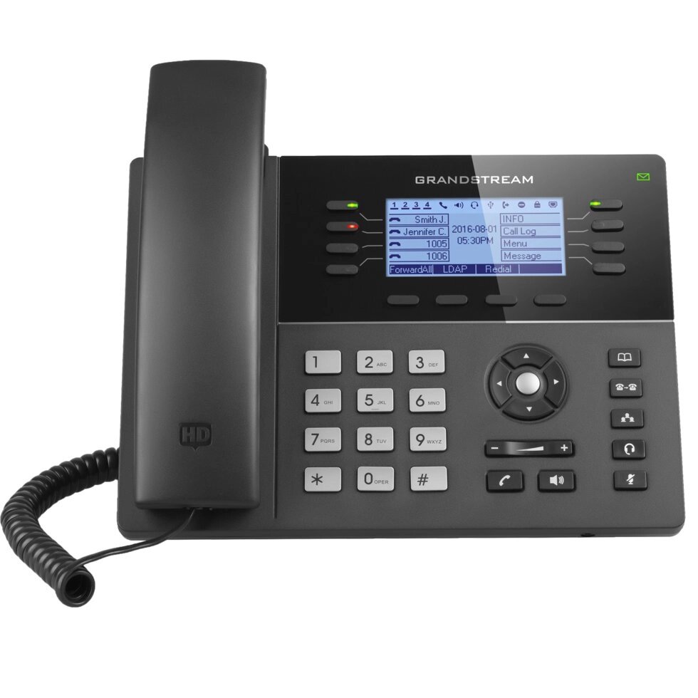 IP телефон Grandstream GXP1782 . 4 SIP аккаунта, 8 линий, PoE,1GbE) Gigabit Ethernet - розница