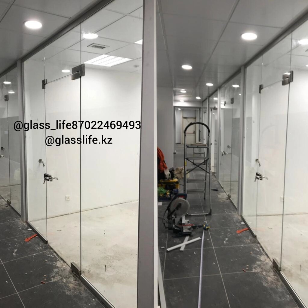 Цельностеклянные перегородки от компании GlassLife Company - фото 1