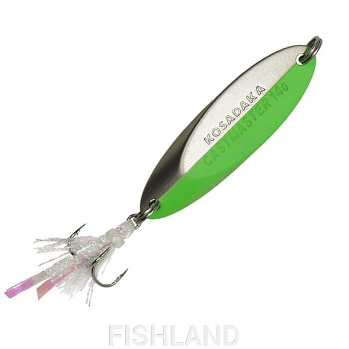 Блесна CASTMASTER Kosadaka 21г, матовое серебро/шартрез от компании FISHLAND - фото 1