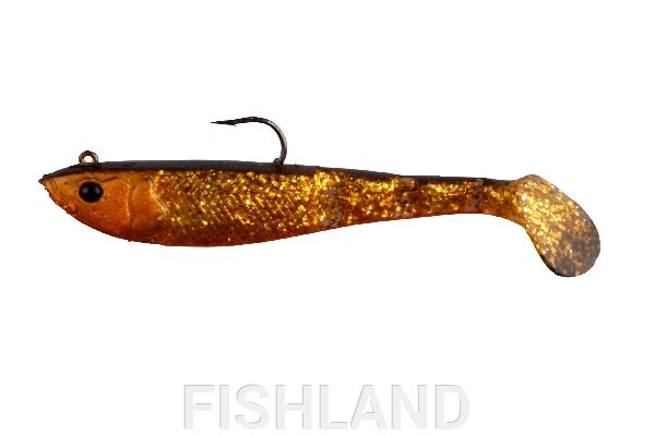 Мягкая приманка, оснащенная Savage Gear Soft 4Play Shad 7.2cm 8g 08-Giltter Bug NL 3pcs от компании FISHLAND - фото 1