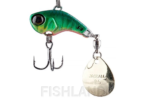 Тейл-спиннер Jackall Deracoup 3/8oz (10.5g) HL Lime Gold - обзор