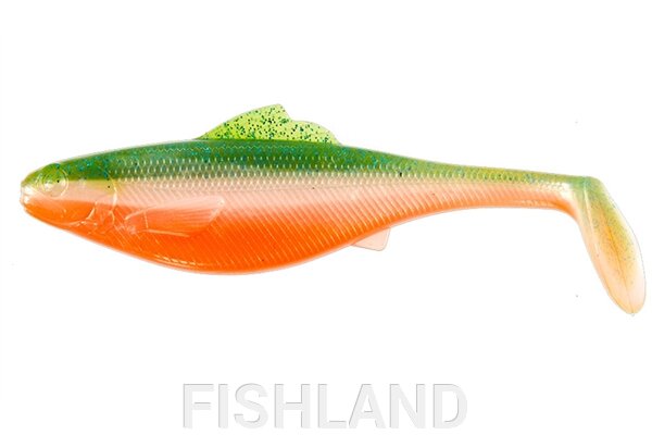 Виброхвосты съедоб. искусст. LJ Pro Series ROACH PADDLE TAIL 5.0in (12.70)/G06 (4шт) от компании FISHLAND - фото 1