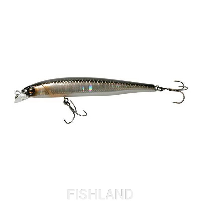 Воблер JACKALL Colt Minnow 80SP (суспендер, 80мм, 6,2г, 0,6-1,3м) / hl silver & black от компании FISHLAND - фото 1