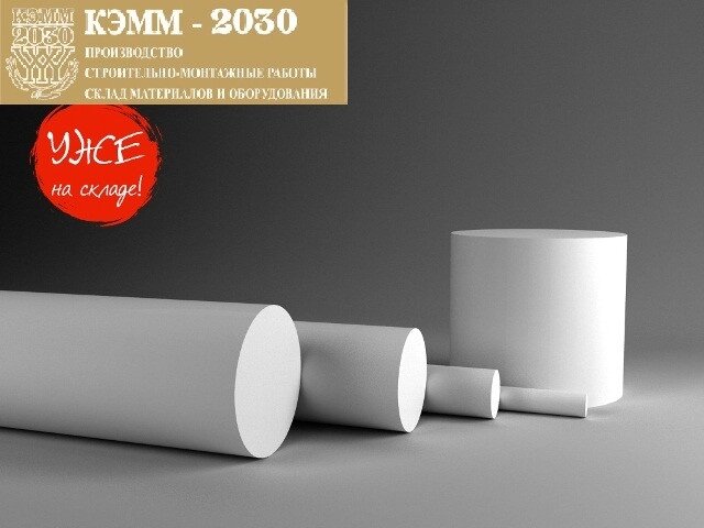 Фторопласт круглый 120 мм от компании ТОО «КЭММ-2030» - фото 1