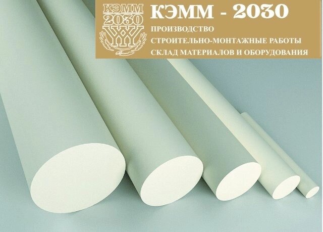 Фторопласт круглый, 50 мм от компании ТОО «КЭММ-2030» - фото 1