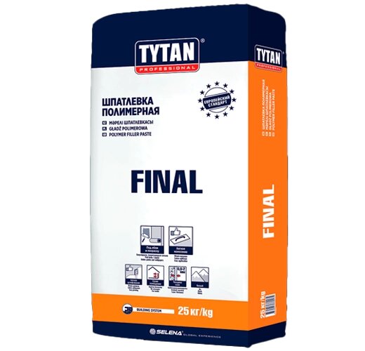 TYTAN FINAL Шпатлевка полимерная 25 кг - розница