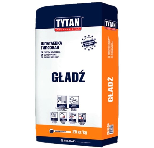 TYTAN GLADZ Шпатлевка гипсовая 25 кг - отзывы