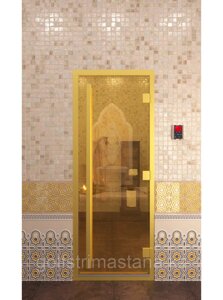 Дверь для хамам "золото"
