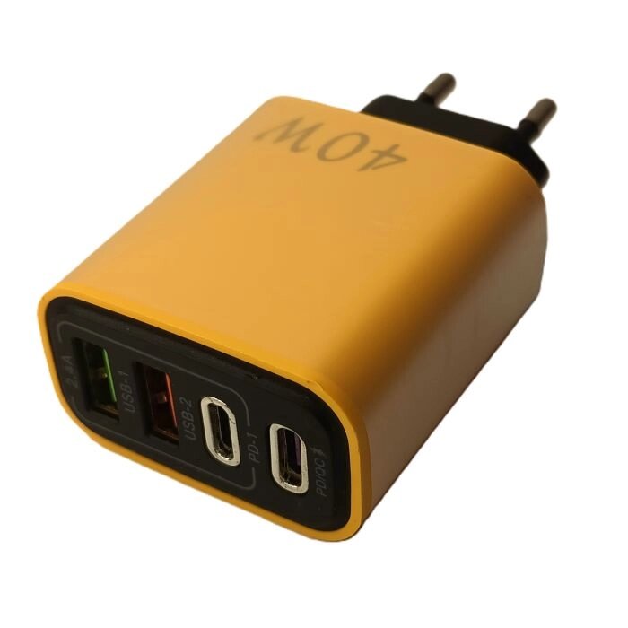 Зарядное устройство PKG090 40w PPS 2USB-A/ 2USB-C - обзор