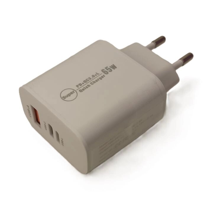 Зарядное устройство PKG094 65w PPS USB-A/ USB-C/ L - Интернет-магазин MEGAЭлектроника