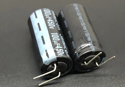Конденсатор 100mf 450V elec_cap ( 18x35 ) 105*C jamicon TK - Казахстан