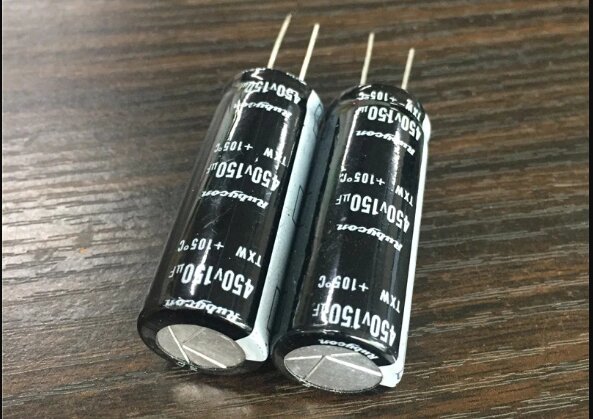 Конденсатор 150mF 450V Elec_cap ( 18x45 ) 105*C Rubycon/ Китай - описание