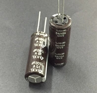 Конденсатор 1500mF 35V Elec_cap ( 12,5 x33 ) 105*C KXL - наличие