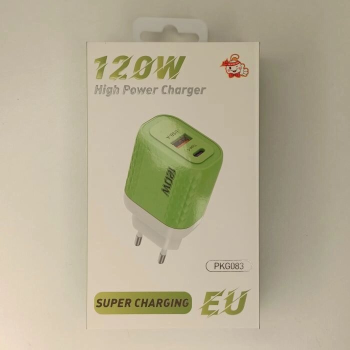 Зарядное устройство PKG083 120w USB-A/ USB-C - характеристики