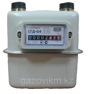 Газовый счетчик объемный диафрагменный Счетприбор СГД G4 левый (М30*2)