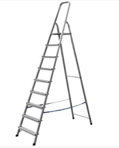 Лестница-стремянка СИБИН алюминиевая, 9 ступеней, 187 см (38801-9)