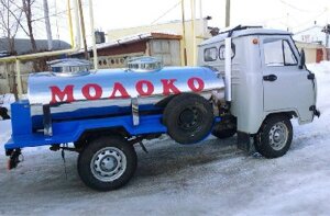 Молоковоз цистерна УАЗ 3303 нерж сталь 1500 литров
