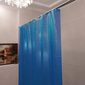 Штора для ванной "3D Ocean" Blue 180х200 см Wellamart 5187