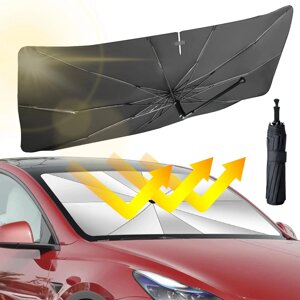 Зонт на лобовое стекло автомобиля, 1,30м x 62см