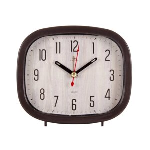 Часы - будильник настольные 'Сканди'дискретный ход, 12.5 х 10.5 см АА