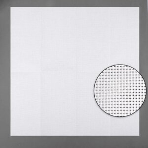 Канва для вышивания, 11, 50 x 50 см, цвет белый (комплект из 5 шт.)