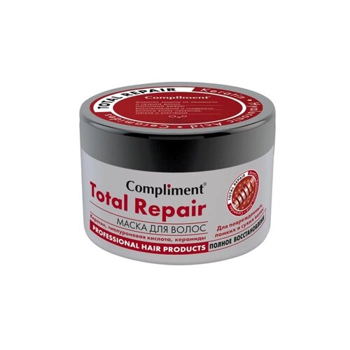 Маска для волос Compliment Total Repair 'Полное восстановление' для ломких и сухих волос, 500 мл