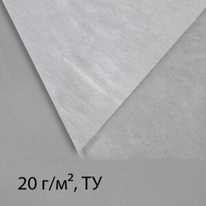Материал укрывной, 10 x 1.6 м, плотность 20 г/м, спанбонд с УФ-стабилизатором, белый, Greengo, Эконом 20